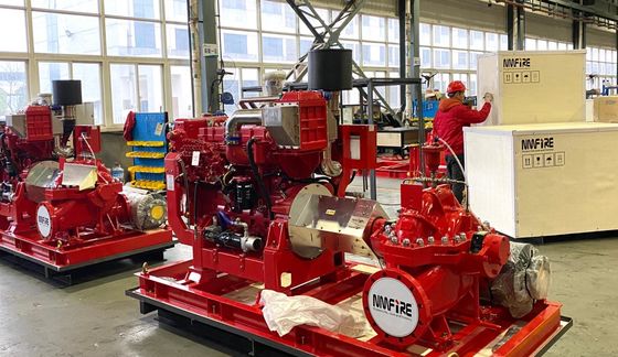 2000GPM 1470RPM Diesel Engine Split Case Centrifugal Pump For Fire Fighting