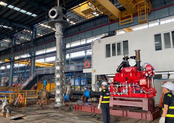 Máy bơm tuabin đứng dẫn động bằng động cơ diesel