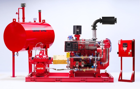 500-5000 GPM Tốc độ dòng chảy Máy diesel tốc độ thấp Máy bơm chữa cháy với bộ phận làm mát trao đổi nhiệt và tốc độ dòng chảy 500-5000 GPM