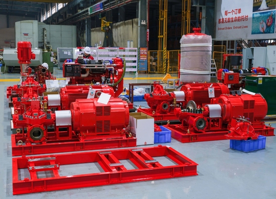 Nước ngọt/Nước biển UL FM bơm lửa diesel năng lượng chờ 29kw-772kw cho bảo vệ cháy 3500GPM