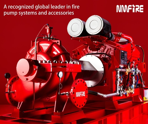 Bộ bơm chữa cháy ly tâm ngang động cơ diesel cho tình huống khẩn cấp, nhà cung cấp bơm chữa cháy 5000GPM