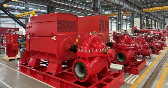 Hệ thống điều khiển tự động UL/FM BƠM CHỮA CHÁY Bể nhiên liệu Hiệu suất lâu dài Bơm chữa cháy kiểu chia 6000 GPM