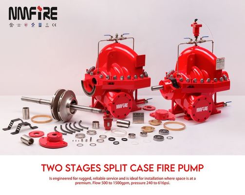 Powerful Diesel Engine Driven Fire Pump with Flow Capacity 300-8000gpm and Ductile Cast Iron Casin