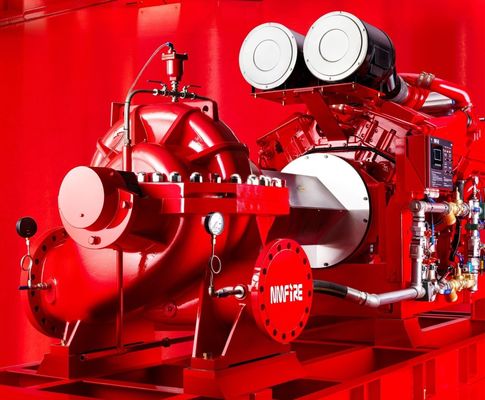 SCF300-250-500 Powerful Diesel Engine Fire Pump With 5000gpm Flow And132-218PSI UL NFPA20 Horizontal Split Case 12x10