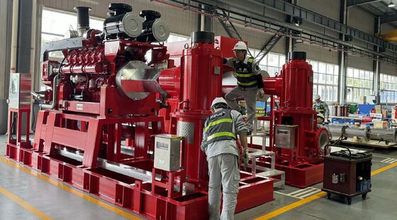 Máy bơm chữa cháy chạy bằng động cơ diesel tua bin thẳng đứng 250VTP950-38 | Được chứng nhận UL/FM, 232–731 HP 3000GPM