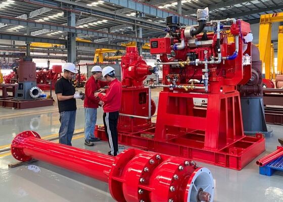 Bơm Chữa Cháy Turbine Đứng UL/FM 300GPM 1480/1760RPM 2-12 Cấp | Chứng nhận NFPA20