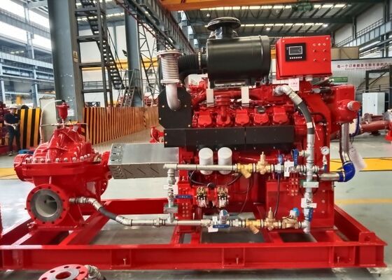 2500 GPM @ 10 Bar UL/FM động cơ diesel được điều khiển Split Case Fire Pump
