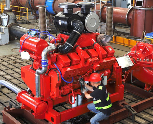 Động cơ bơm lửa diesel làm mát bằng nước Với 1900-3000 rpm Tốc độ 305 HP